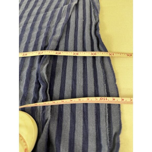 Lane Bryant Blue Stripe Crochet Lace Blouse 22/24 Coastal Grandma Preppy Cottage - Picture 6 of 6